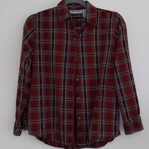 Cabin Creek Embroidered Red Botton Down Shirt Ps